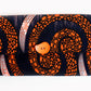 Ankara Clutch Purse Peach/Black